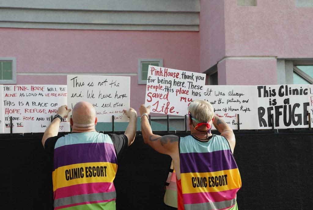 "La Maison rose", à Jackson, dernière clinique du Mississippi à pratiquer l'IVG, a fermé ses portes au mois de juillet. [AFP - Sandy Huffajer]