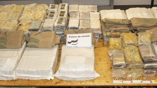 Plus de 500 kilos de cocaïne ont été saisis par la police dans l'usine Nespresso de Romont. [Police cantonale fribourgeoise]