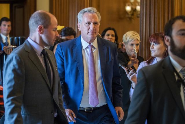 Le républicain Kevin McCarthy au Capitole, à Washington, 12.05.2022. [EPA/Keystone - Shawn Thew]