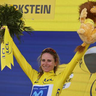 Annemiek Van Vleuten a remporté le Tour de France féminin. [AP/Keystone - Jean-Francois Badias]