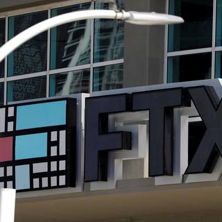 Le logo de FTX. [Reuters - Marco Bello]
