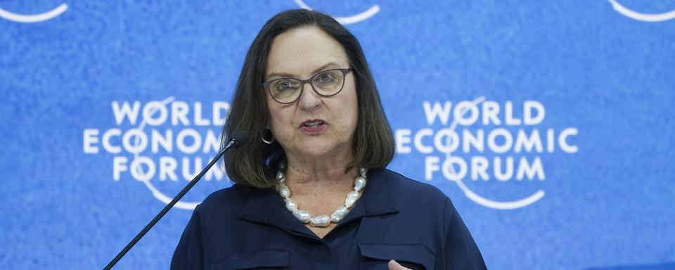 La sénatrice américaine Deb Fischer à Davos, 23.05.2022. [AP/Keystone - Markus Schreiber]