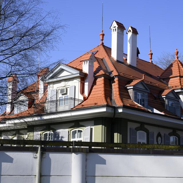 L'ambassade de Russie à Berne. [Keystone - Anthony Anex]