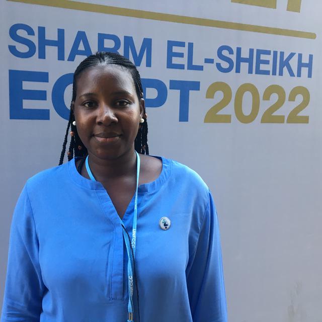 Mariama Camara mène les négociations pour la Gambie à la COP27, un pays de plus en plus menacé par l’élévation du niveau de l’océan Atlantique. [RTS - Céline Fontannaz]