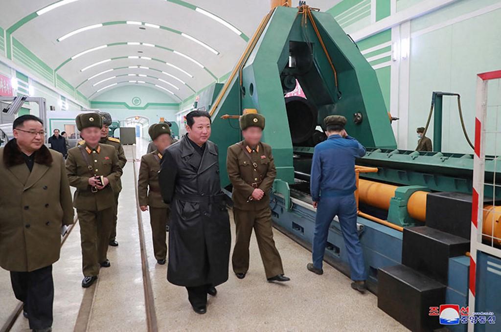 Kim Jong-un a visité une usine d'armement. [EyePress via AFP - EyePress News]
