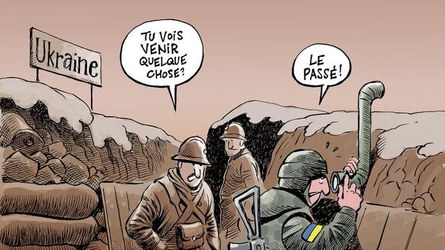 "L’option du pire en Ukraine", par Chappatte. [© Chappatte dans Le Temps, Genève]