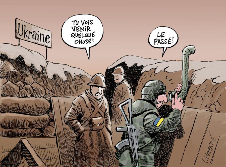 "L’option du pire en Ukraine", par Chappatte. [© Chappatte dans Le Temps, Genève]