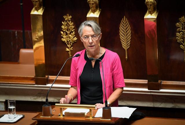 Elisabeth Borne devant l'Assemblée nationale. [AFP - Bertrand Guay]