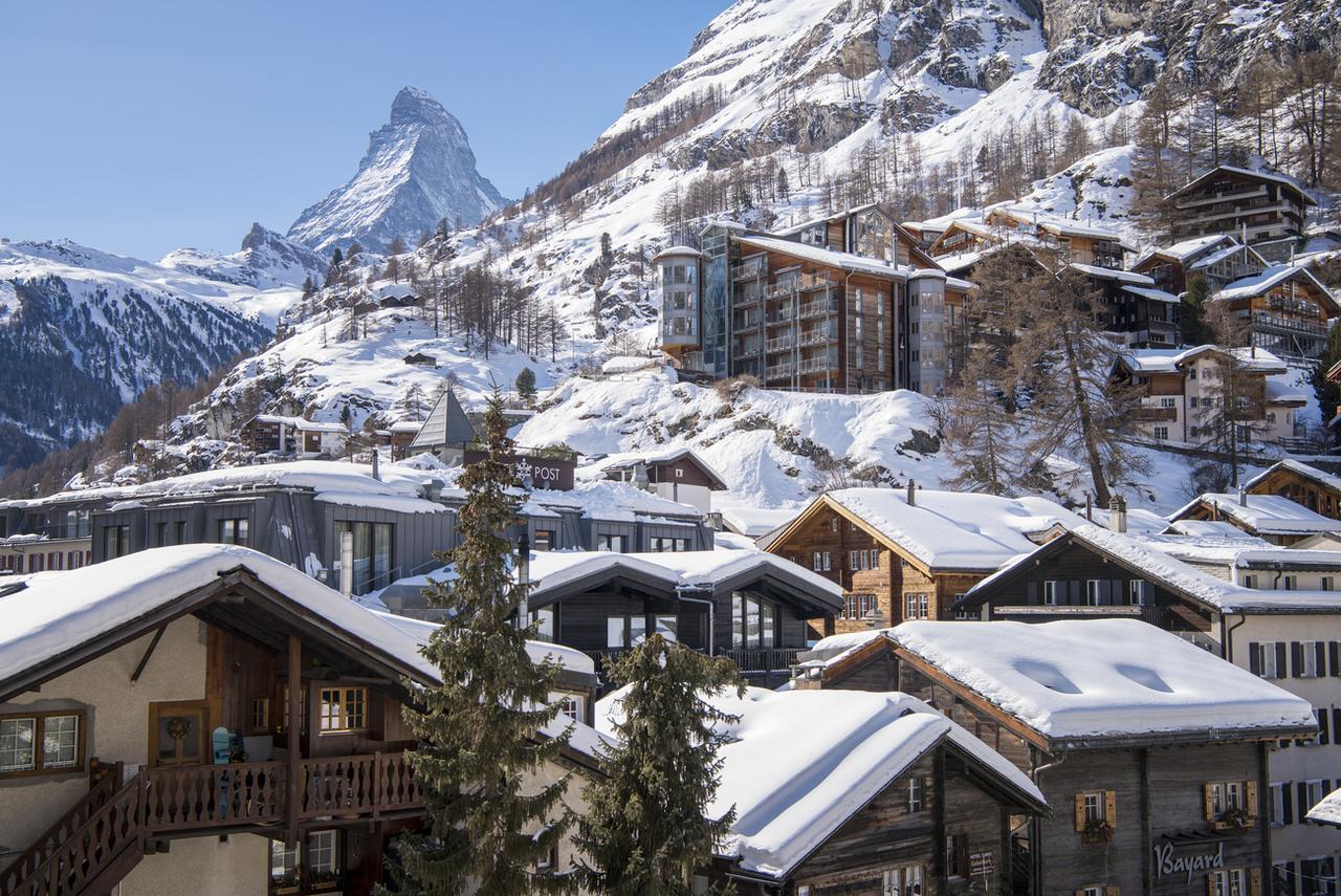 La station de Zermatt, où réside Patrick Drahi. [Keystone - Christian Beutler]