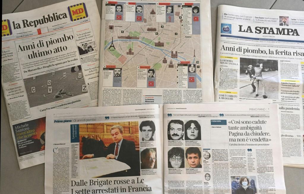 Les journaux italiens, de gauche comme de droite, ont très mal pris la décision de la justice française de refuser l'extradition de plusieurs ex-membres des Brigades rouges. [AFP - VINCENZO PINTO]