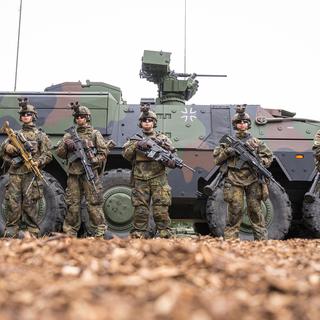 L'Allemagne est désormais le deuxième fournisseur de troupes pour l'Otan, derrière les Etats-Unis. [DPA/Keystone - Mohssen Assanimoghaddam]