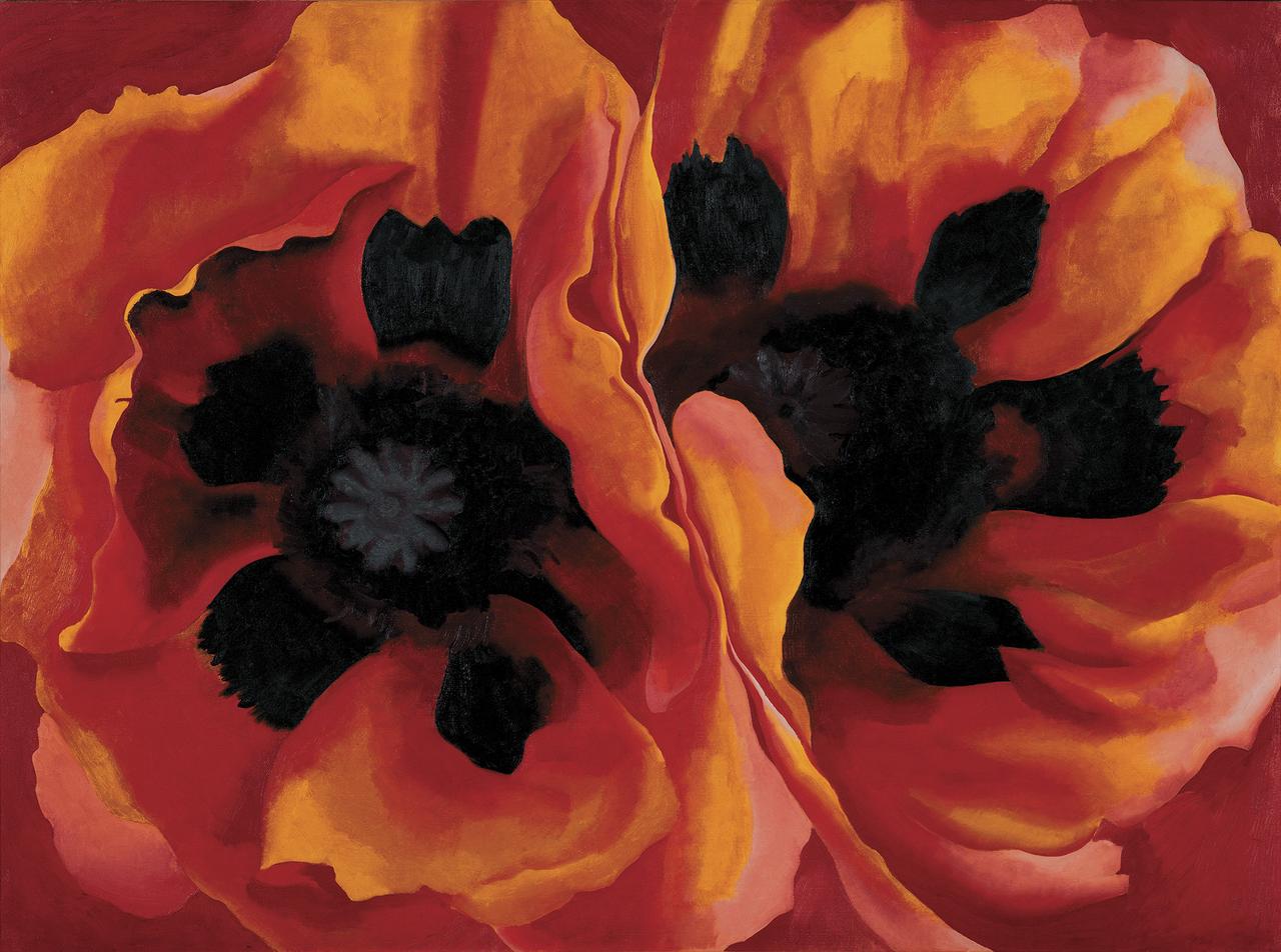 Georgia O'Keeffe, "Coquelicots orientaux", 1927. [2021, ProLitteris, Zurich - Georgia O'Keeffe Museum]