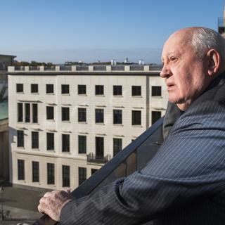 Mikhaïl Gorbatchev, dernier dirigeant de l'URSS, photographié ici à Berlin en 2014. [AFP - Odd Andersen]