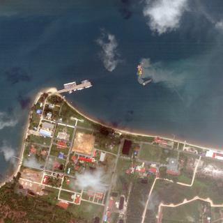 Une base navale militaire chinoise est en construction au Cambodge [Planet Labs PBC via AP Photo]