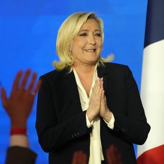 Marine Le Pen le 24 avril 2022. [AP/Keystone - Francois Mori]