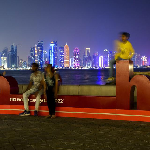 Skyline de Doha, octobre 2022. [Keystone - NOUSHAD THEKKAYIL]