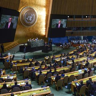 Ouverture de l'Assemblée générale de l'ONU. [AP Photo - Seth Wenig]