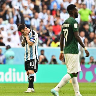 Mondial de football: match entre l’Argentine et l’Arabie saoudite. [EPA/ Keystone - Noushad Thekkayil]