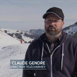 Claude Gendre, co-directeur de Télécharmey, en mars 2022. [RTS]