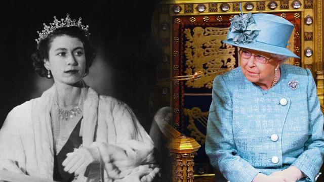 Elizabeth II règne depuis 70 ans et presque 4 mois. [Keystone/AFP - Photomontage]