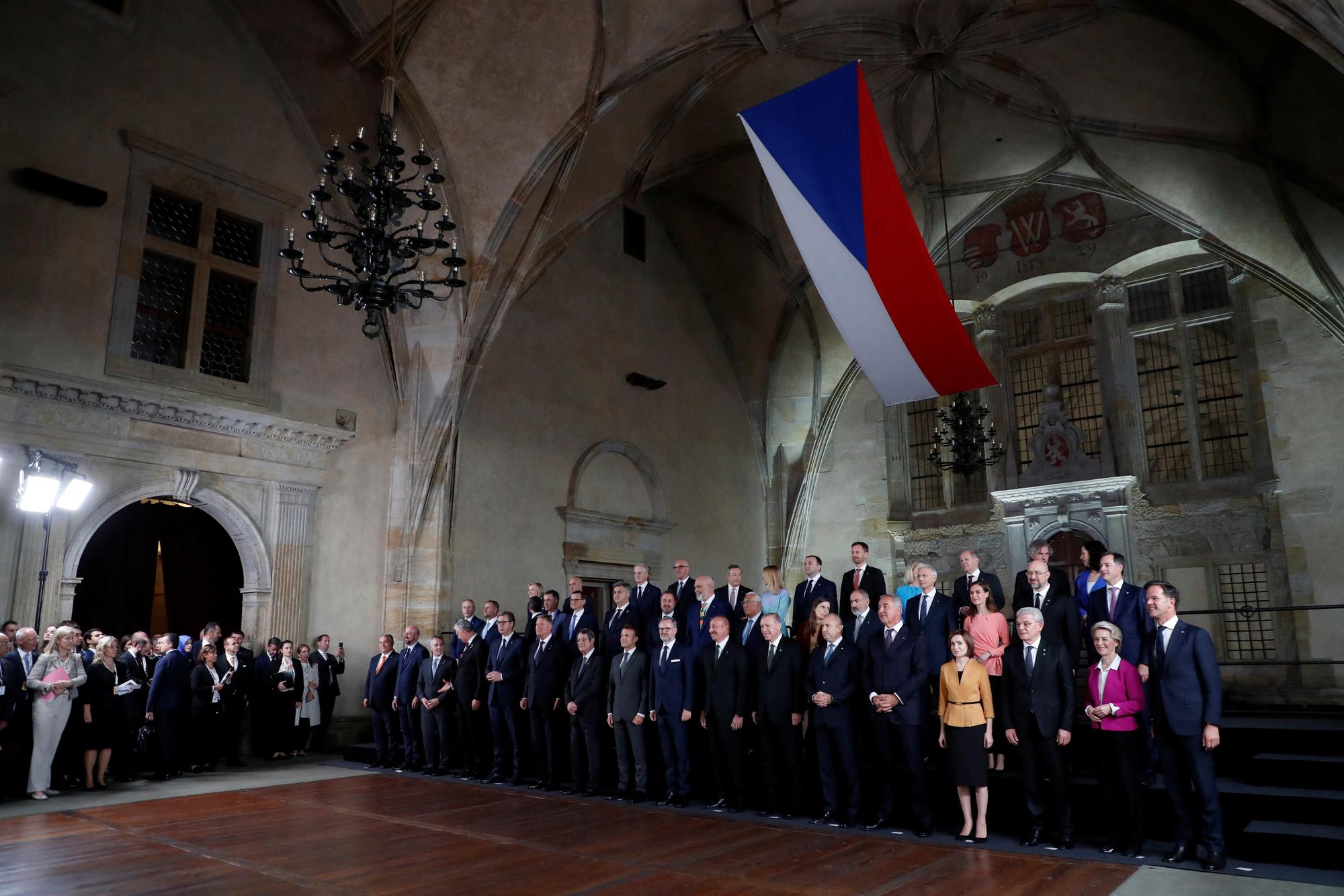 Quarante-quatre chefs d'Etat étaient réunis à Prague. [Reuters - David W Cerny]