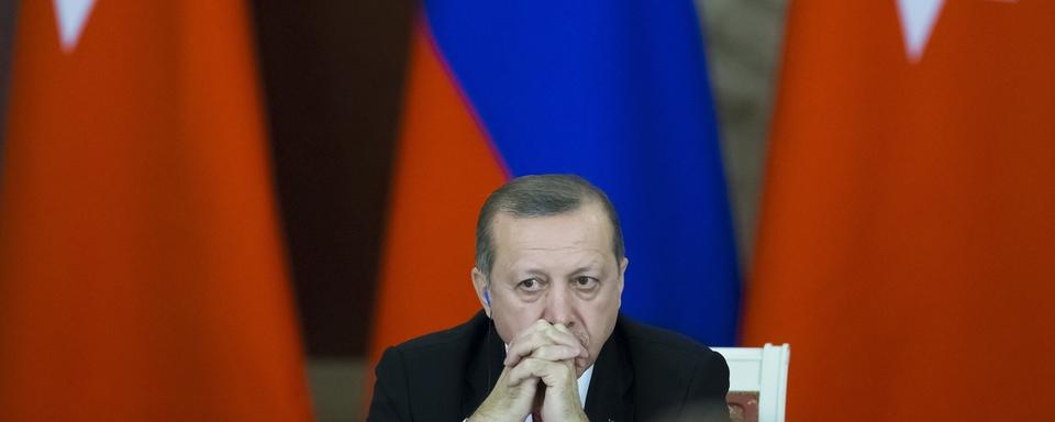 Le président turc Recep Tayyip Erdogan à une conférence avec la Russie le 10 mars 2017. [AP Photo/Keystone - lexander Zemlianichenko]