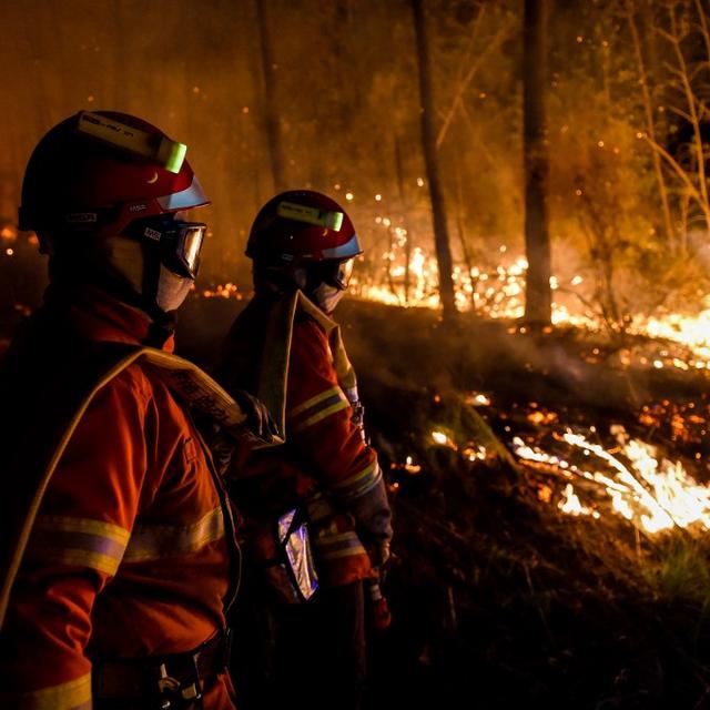 Le grand incendie qui a déjà brûlé plus de 600 hectares de végétation depuis jeudi soir dans le nord du Gard "est toujours actif" vendredi matin [afp - Sylvain Thomas]