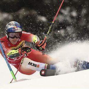 Marco Odermatt a dominé la 1re manche du 2e géant d'Alta Badia. [AP]