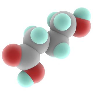 Une illustration de la molécule de GHB, le gamma-Hydroxybutyrate (C4.H8.O3). [Science Photo Library via AFP - APA]