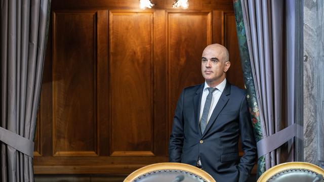 Le conseiller fédéral Alain Berset le mardi 14 juin 2022, à Berne. [KEYSTONE - Peter Schneider]