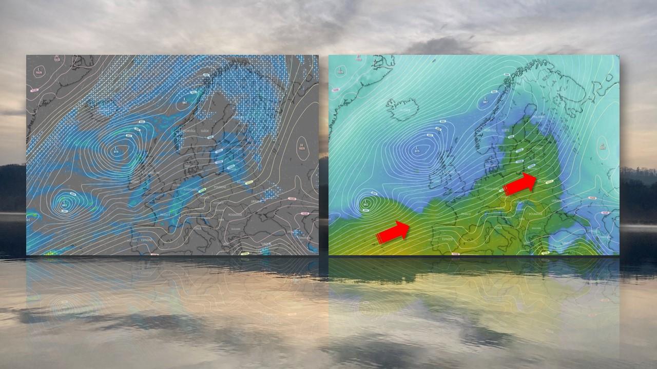 Circulation générale des courants le 21 décembre 2022 [ECMWF/windy.com - Christine Baud]