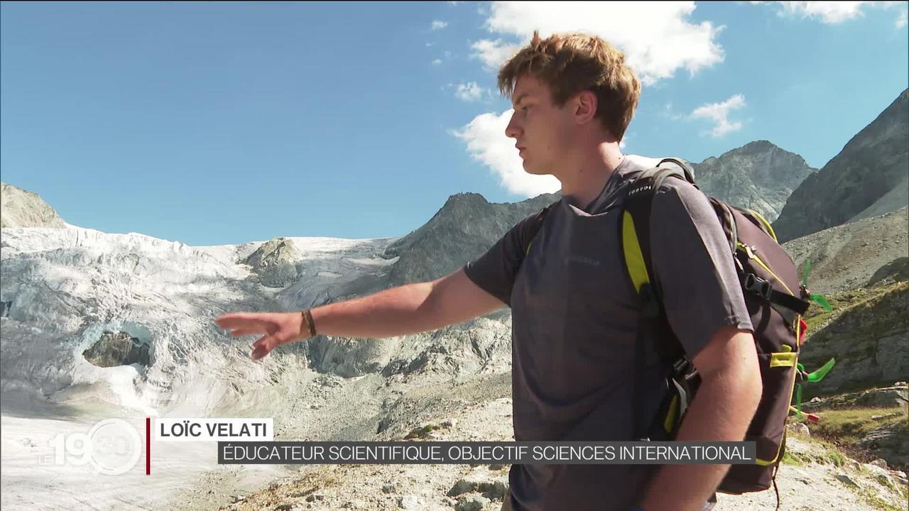 Des jeunes surveillent l'évolution du glacier de Moiry en Valais lors de camps de vacances scientifiques