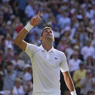 Novak Djokovic disputera sa 8e finale à Wimbledon dimanche. [Keystone - Alastair Grant]