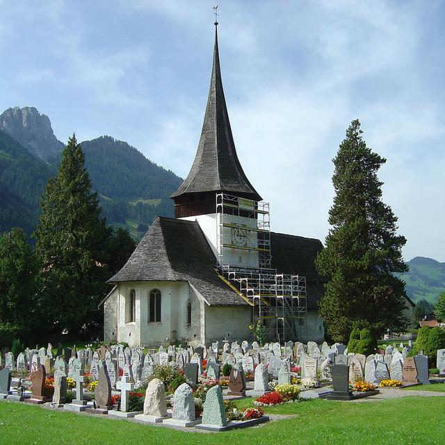 L'Eglise de Rougemont, dans le Pays d'Enhaut. [Wikicommons/ CC-Zero - Flobert]