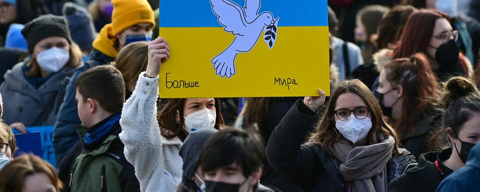 La guerre en Ukraine a soulevé une importante vague de solidarité en Suisse. [Keystone - Patrick Pleul]