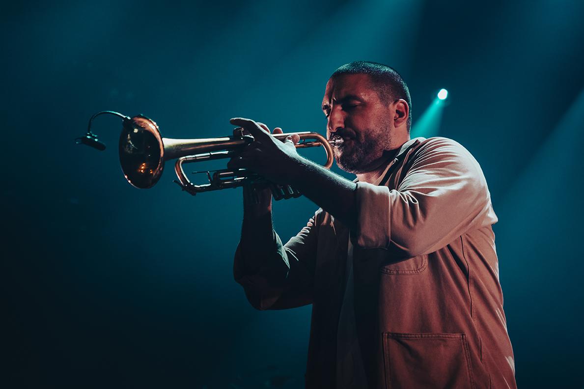 Ibrahim Maalouf sur scène au Montreux Jazz Festival le 14 juillet 2022. [FFJM2022 - Thea Moser]