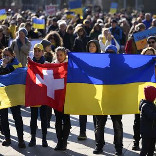 La Confédération dispose de 5000 places pour les réfugiés d'Ukraine. [Keystone - Anthony Anex]