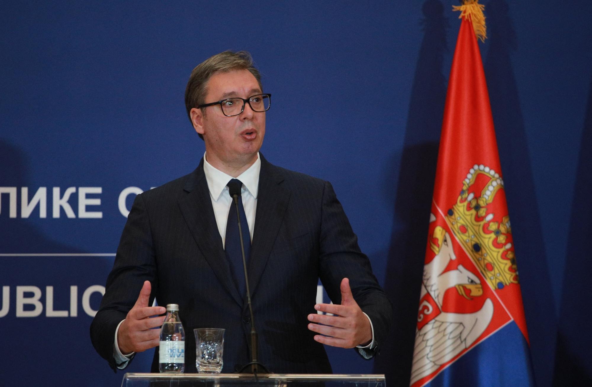 Le président serbe Aleksandar Vucic. [AFP - Milos Miskov]