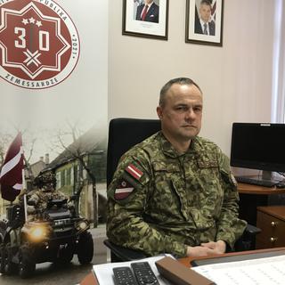 Le commandant de la Garde Nationale de la Lettonie [RTS - Cédric Guigon]