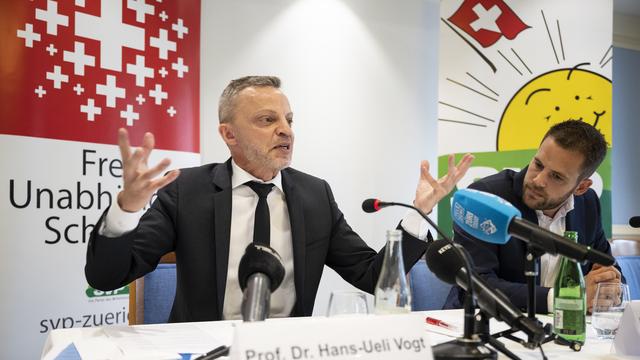 L'UDC zurichoise lance Hans-Ueli Vogt dans la course au Conseil fédéral. [KEYSTONE - ENNIO LEANZA]