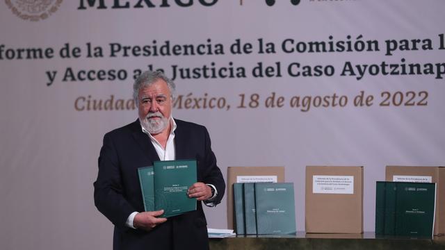 Le sous-secrétaire aux droits humains du ministère mexicain de l'intérieur Alejandra Encinas a présenté jeudi un rapport officiel sur la disparition de 43 étudiants en 2014. [Sashenka Gutierrez]