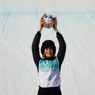 La skieuse freestyle Eileen Gu a remporté le Big Air des JO 2022. [Keystone/AP Photo - Matt Slocum]