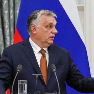 Le Premier ministre hongrois Viktor Orban. [AP/Keystone - Yuri Kochetkov/Pool]