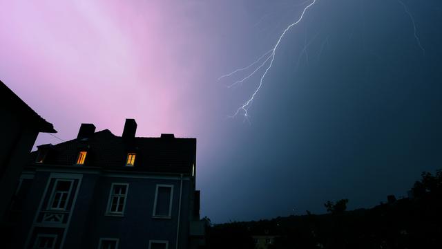 Les orages en Suisse (image d'illustration). [Keystone/DPA - Karl-Josef Hildenbrand]