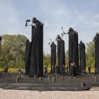 Le mémorial de Babi Yar, à Kiev. [Ukrainian Presidential Press Office/AP/Keystone]