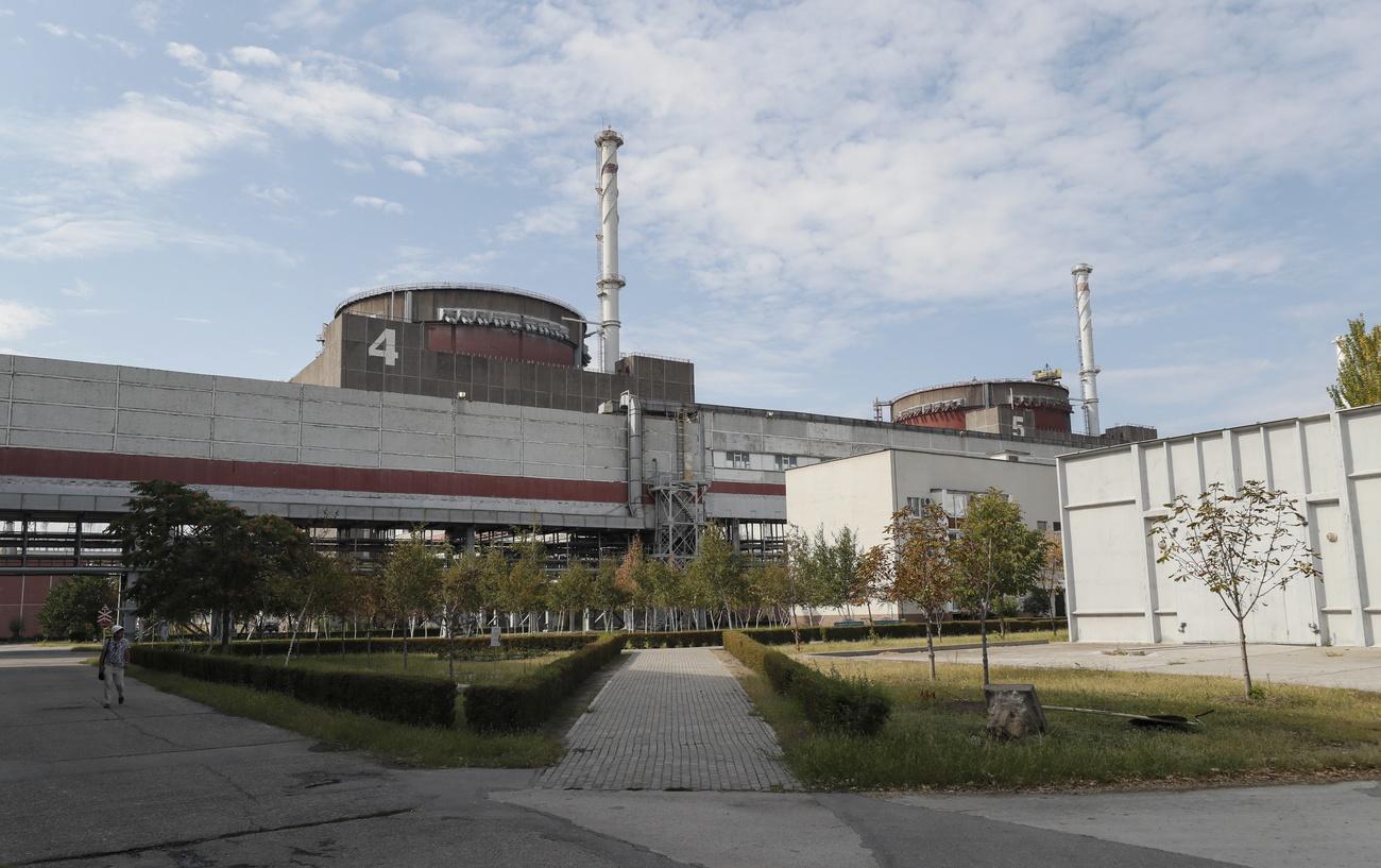 La centrale nucléaire de Zaporijia, le 1er septembre 2022. [EPA/Keystone - Yuri Kochetkov]