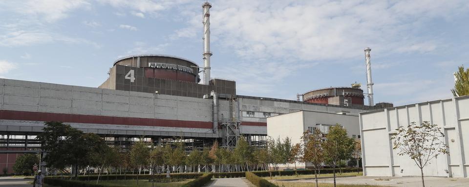 La centrale nucléaire de Zaporijia, le 1er septembre 2022. [EPA/Keystone - Yuri Kochetkov]