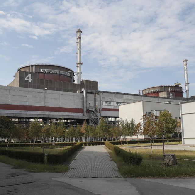 La centrale nucléaire de Zaporijia, le 1er septembre 2022. [EPA/Keystone - Yuri Kochetkov]