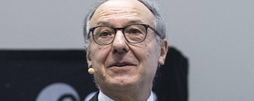 Yves Flückiger, recteur de l'Université de Genève, le mardi 17 décembre 2019. [Keystone - Peter Schneider]