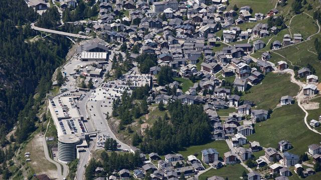 Une vue de la commune haut-valaisanne de Saas-Fee. [Keystone - Alessandro Della Bella]